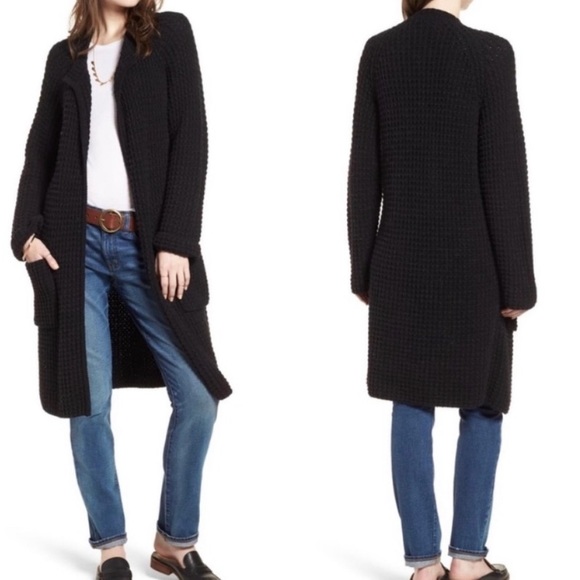Madewell Oversized Waffle Stitch Long Cardigan Size XS - Picture 9 of 9
